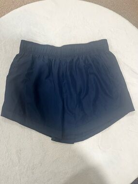 Athletic Works Large Navy Blue Running Shorts with Liner